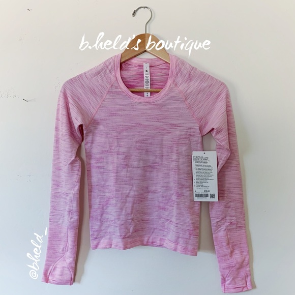 lululemon Swiftly Tech Long Sleeve Shirt 2.0 *RaceLength StrawberryMilkshake NWT - Picture 1 of 16